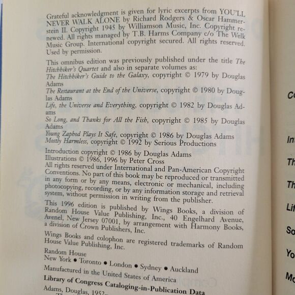 The Ultimate Hitchhiker's Guide vintage 1996 - Picture 5 of 9